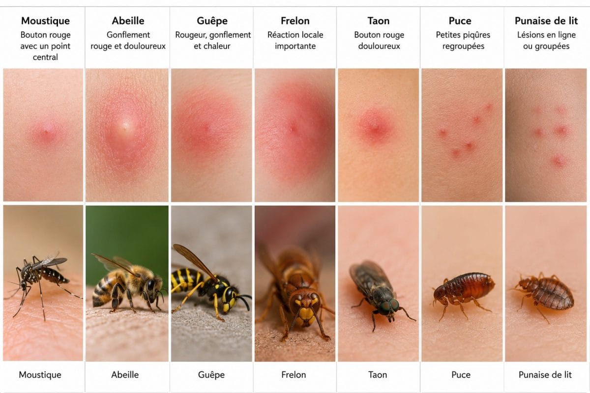 Piqûre d&rsquo;insecte : identifier l&rsquo;insecte, soulager les démangeaisons et traiter les réactions